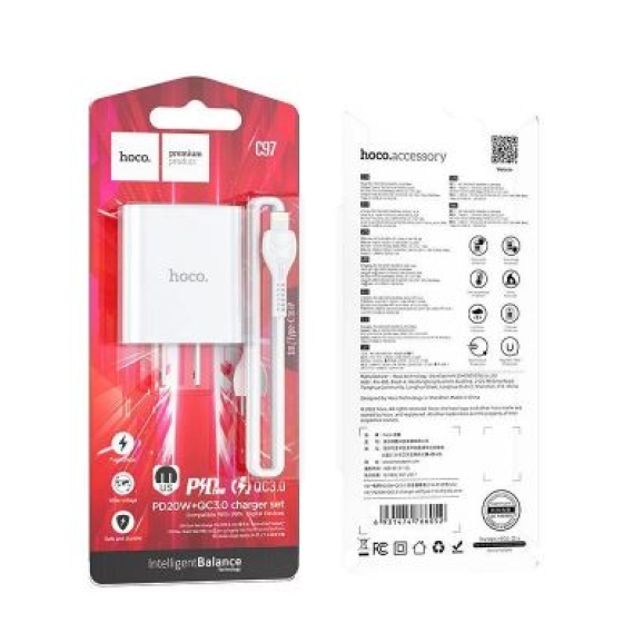 Bộ Sạc Nhanh IP 20w Hoco C97